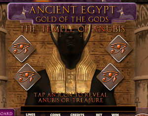Ancient Temple of Anubis bonus Game
